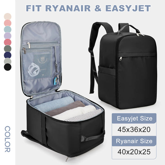  Fewchor Ryanair Backpack – Compact 40x20x25 Cabin Bag for Travel, Hand Luggage & Laptop Backpack for Women and Men