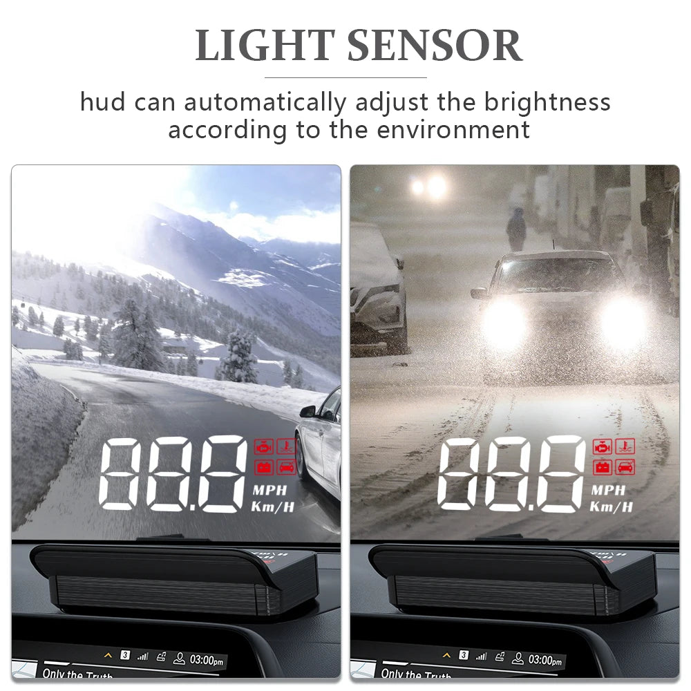 WYING M3 OBD2 GPS Head-Up Display – Advanced Digital Speedometer & Safety Companion for Your Car