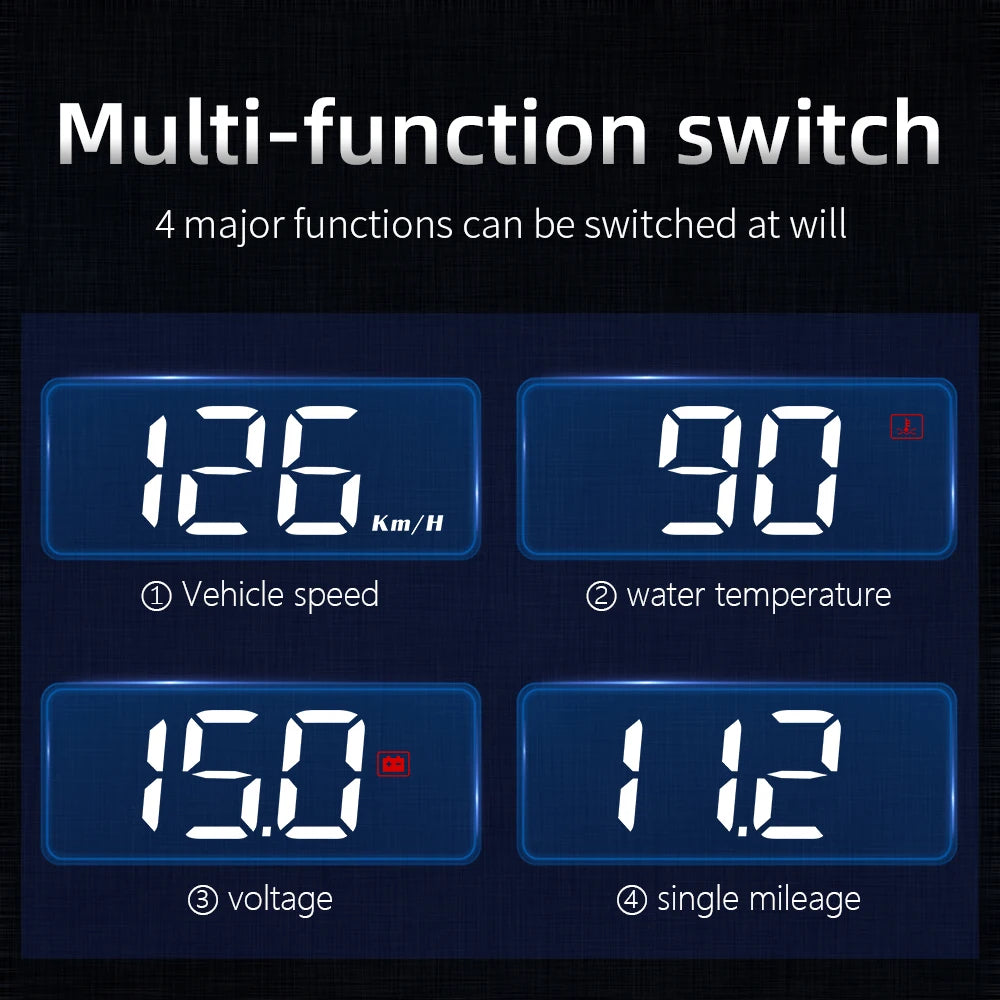 WYING M3 OBD2 GPS Head-Up Display – Advanced Digital Speedometer & Safety Companion for Your Car