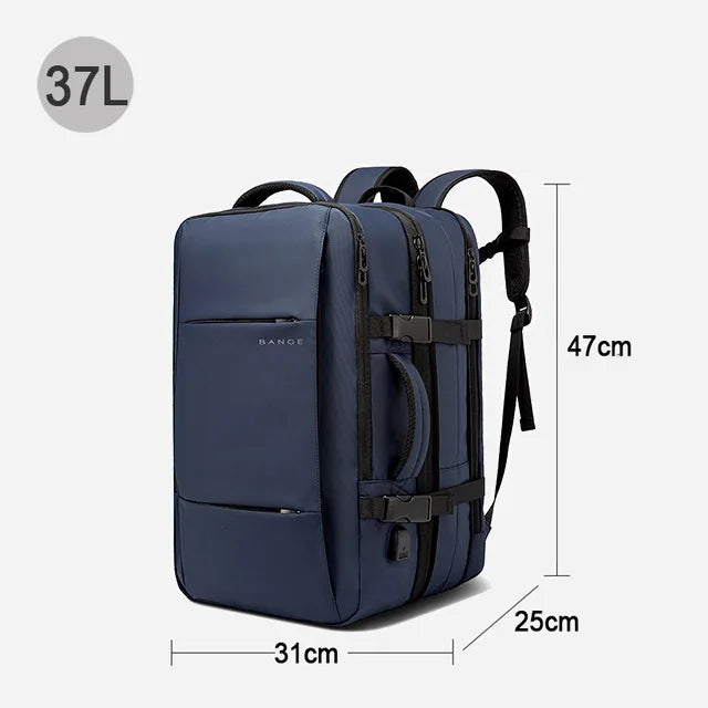 BANGE Expandable Travel Backpack – Stylish, Waterproof, and Functional 17.3" Laptop Bag for Business, School, and Travel