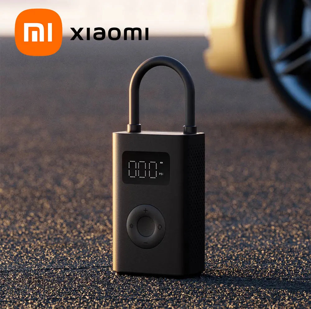 Xiaomi Mijia Air Pump 2 - Portable 150PSI Electric Air Compressor with 25% Faster Inflation, Type-C Charging, and LED Light