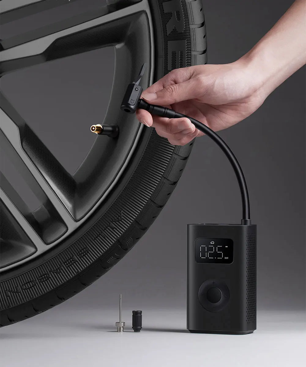 Xiaomi Mijia Air Pump 2 - Portable 150PSI Electric Air Compressor with 25% Faster Inflation, Type-C Charging, and LED Light