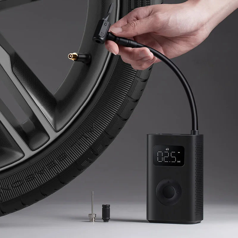 Xiaomi Mijia Air Pump 2 - Portable 150PSI Electric Air Compressor with 25% Faster Inflation, Type-C Charging, and LED Light